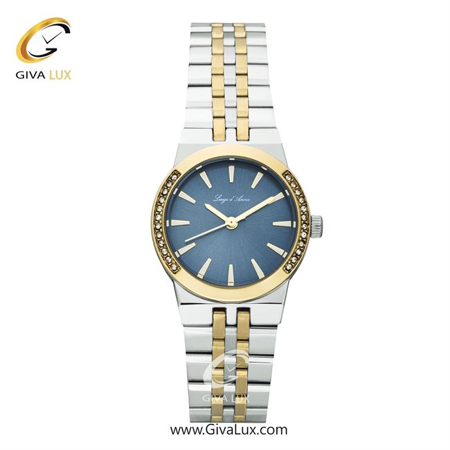 ساعت مچی اورجینال زنانه LdA | لوئیجی د آنا | Luigi d'Ana نقره ای-طلایی | طلایی-نقره ای| سرمه ای| کد رفرنس 2505